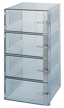 Desiccator, Static Dissipative PVC, Four DoorMicron-Aire